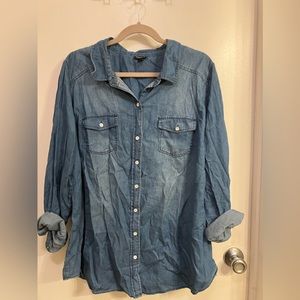 Torrid Faux Denim Top